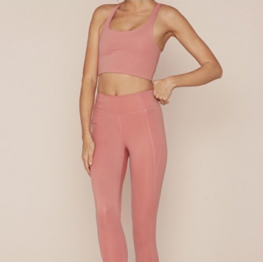 Girlfriend Collective Dusty Rose Leggings Size Large